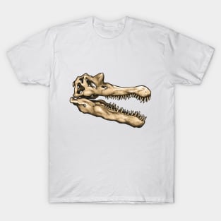 Dinosaur Skull Spinosaurus Sticker T-Shirt